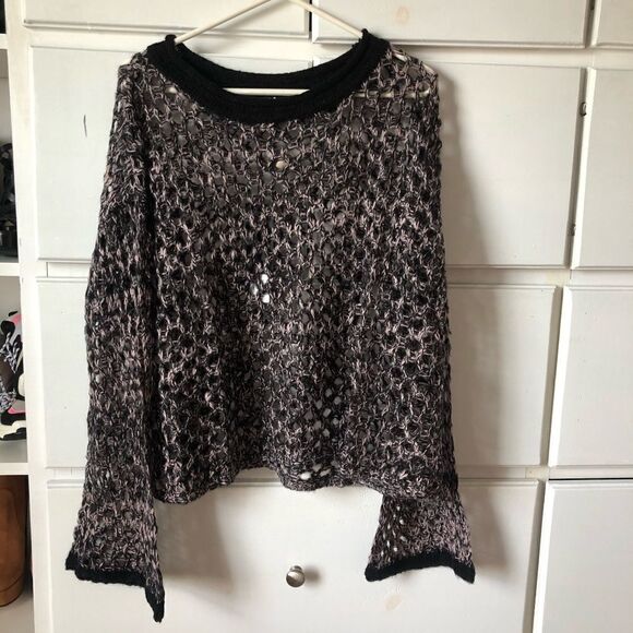 🌟! I.AM.GIA Oversized Knit Netted Sweater - Picture 5 of 9